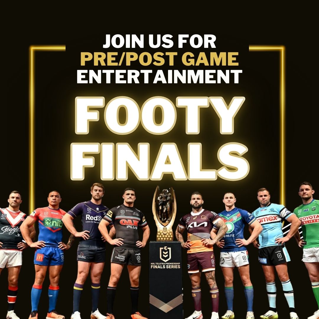 Join us at Cleopatras of Sydney for the NRL Footy Final Weeks!